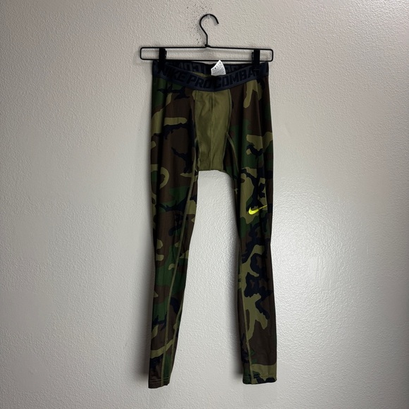 nike pro combat running tights